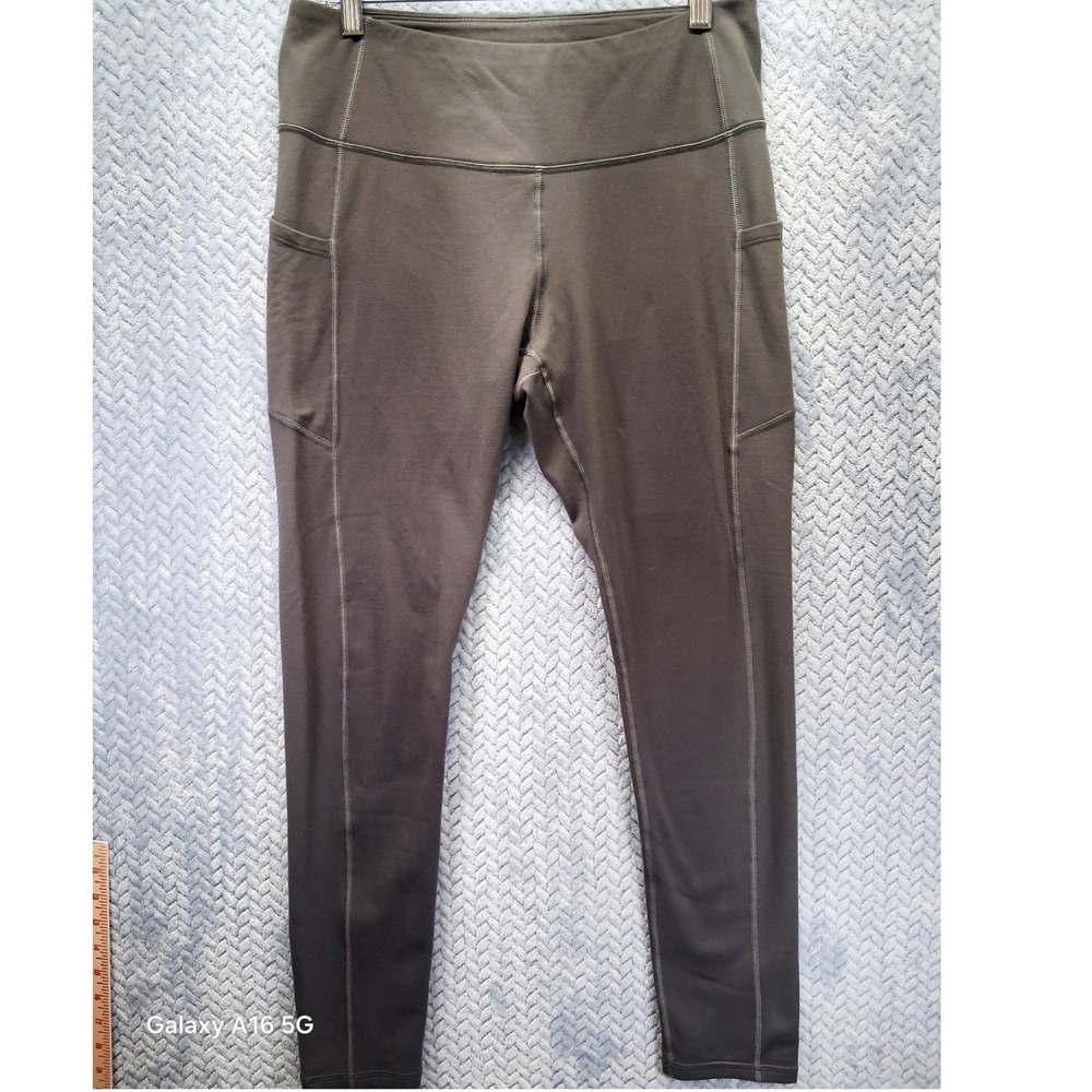 Heathyoga Womens High Waisted Yoga Pants with Pockets Gray Size L Leggings